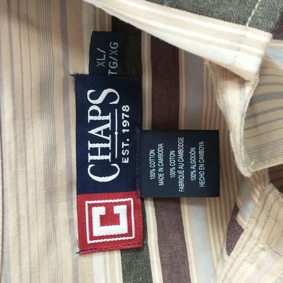 Chaps Long Sleeve Button Down Shirt XL NWT - Picture 2 of 8